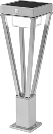LEDVANCE ENDURA SOLAR BOUQUET GARDEN SENSOR 50cm – moderne solar Wegeleuchte mit Bewegungsmelder, außenTerrassenbeleuchtung und Gartenleuchte, 6W, 3000K, 200 - 550 Lumen, IP44, silber