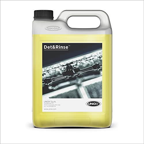 UNOX DET&Rinse, Detergente brillantante concentrato, Per forni UNOX serie 5 E, 2 taniche da 5 l l'una