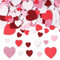 240 pcs Herzen Schaumstoff Sticker Selbstklebende Herzen Aufkleber mit Glitzer Moosgummi Herzen Rot Rosa Weiß DIY Scrapbooking Dekoration für Valentinstag Geburtstag Hochzeit Muttertag