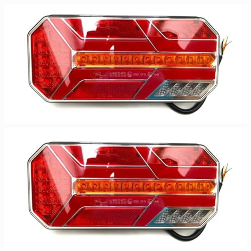 MelTruck® Neon LED Rückleuchte mit 7 Funktions E9 f. Anhänger Traktor Schlepper Bagger