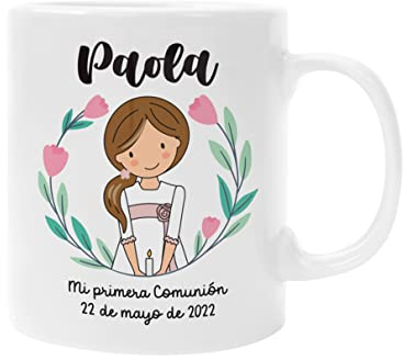 Taza Personalizada Comunión Niña Regalo Original