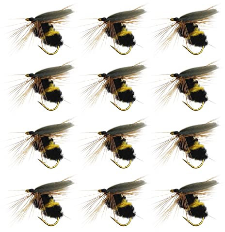 The Lord of the Tools Lot de 20 leurres de pêche à la mouche bioniques - Appâts artificiels pour pêche à la truite, au bar, au saumon