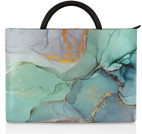 Laptophülle Jade Marmor Textur Laptop Hülle 15 15,6 16 17 Zoll Wasserdicht Mode Leicht Laptop Aktentasche Computer Abdeckung Tasche Organizer für Männer Frauen