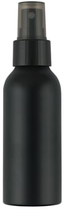100ml Black Aluminium Bottle and Atomiser Spray PACK OF 250 Empty Refillable and Leak Proof Lid Cosmetics, Fragrance, Hand Sanitiser