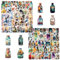 KVBUCC 100 Multicolor Retro Mysterious Cool Aesthetic Stickers, Waterproof, PVC, Suitable for Laptops, Luggage, Guitars