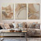 Leinwand Bilder 3er Set Beige Gold Bilder Set,Poster Set Marmor Bilder,Abstrakt Geometrisch Bilder Wohnzimmer Texturierte Marmor Wandbilder, Ohne Rahmen (C,50 x 70 cm)