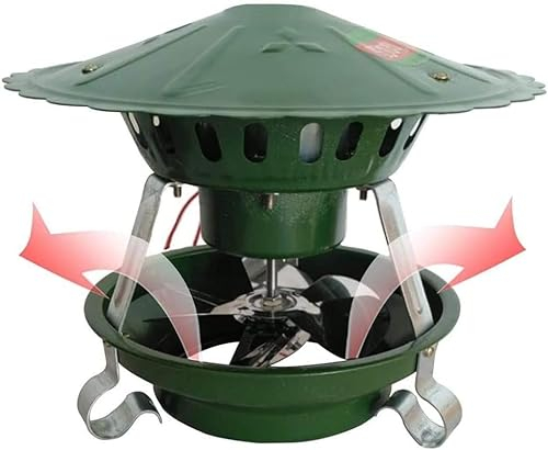 BLUEZY Kaminabzugsventilator, 60W/80W/100W/120W Schornsteinrauchabsauge schornsteine mit ventilatoren Schornstein Saugzugventilator Rauchmaschine, Für Kamin/Holz/Holzbrenner Dach A