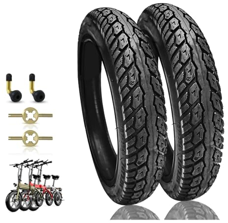 BaiWon 2er-Pack14 Zoll Reifen - 14x2,125(57-254) Komfortabler Fahrradreifen für optimales Rollen auf Straßen, Schotter, Waldwege, 14 Zoll Tubeless Reifen, 44-55 PSI