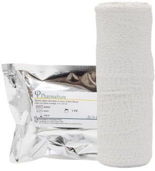 Benda Anaelastica all'Ossido di Zinco (10 cm x 5 mt), Bendaggi Funzionali, Proprietà Lenitive e Medicali, Antinfiammatoria, Dispositivo Medicale Professionale, Garza Medicale