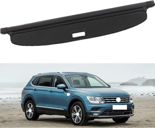 gongxini Auto-Versenkbare Kofferraum-Ablage Für V-W Tiguan Allspace 2017+,Trunk Cargo Abdeckung Hutablage