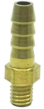 5 uds 3mm 4mm 5mm 6mm 8mm 10mm OD espiga for manguera M3 M4 M5 M6 M8 M10 rosca macho métrica conector de tubería de latón acoplador adaptador (Size : 4mm - M5x0.8)