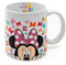 Minnie Mouse Tasse en céramique pour petit-déjeuner Capacité 350 ml Disney Nœuds de Minnie Produit officiel Boîte cadeau