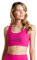 DITCHIL Sujetador Deportivo Mujer Fucsia Top Bra Deporte Yoga Running Gym Talla XL