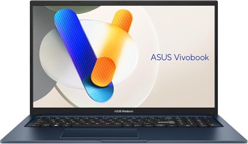 ASUS Vivobook 17 | Quiet Blue (X-Serie) | 17,3 FHD | Core i7 1355U | RAM: 16GB | SSD: 1TB | Windows 11 Pro | Office 2024 Pro #mit Notebooktasche