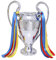 HLUONGTN Trofeis League Europei Repliche Calcio Orecchio Trofeo Replica Resina
