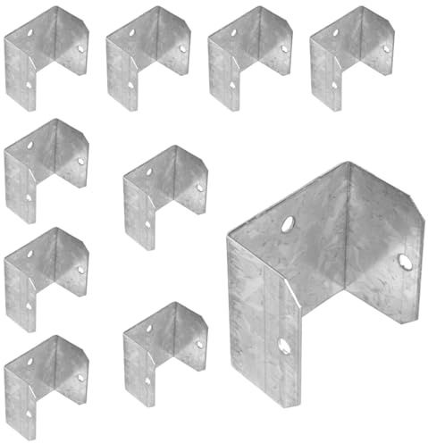 SCORPIO HARDWARE Fence Panel Clip Trellis Bracket Galvanised 45mm and 55mm (55mm)