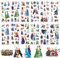 12 Sheets Froz Aufkleber, Els Aufkleber Wasserfeste Sticker Set, Anwendbar für Erwachsene und Kinder Skateboard Süßer Sticker, Laptop, Gepäck, Wasserbecher Aesthetic Aufkleber, Handyaufkleber