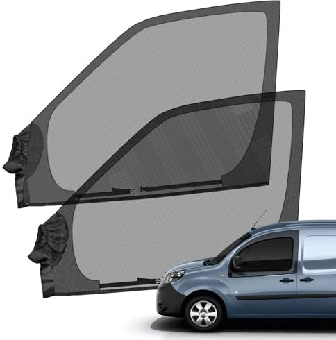 Mosquitera para Puerta Delantera Compatibles con Renault Kangoo 1997-2025, (1 Par) 2 Piezas Coche Ventana Parasol Compatibles con Mercedes-Benz Citan 1997-2025 Transpirable para Ventana de Camping