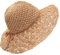 JJiaoLinin Sombrero de Paja, Señora Trenzado Sombreros De Sol, Plegable Bohemia Verano Mujeres Sombrero de la Playa del Borde Suave, Viajar, Vacaciones o Caminar(Color café)
