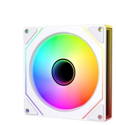 Infinity Mirror ARGB Fan 120 Mm Single Pack With Prism 7 Pro Daisy Chain Design Compatible Solution(B1)