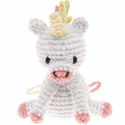 Rico Design Ricorumi Mini Easy Häkelset – Kreatives DIY Häkelset als Geschenk für Hobby & Freizeit, mit Garn, Nadel & Anleitung (Einhorn)