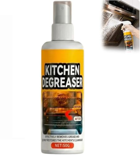 Apiastar Fast-Acting Heavy-Duty Grill Degreaser Spray,Nettoyant Barbecue Spray,Grease Cleaner Spray,Degraissant Barbecue,Nettoyant Barbecue Gaz,Nettoyant Surface Pour I'élimination De Ia Graisse (1)