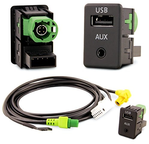 USB AUX Einbau Block Schalter Adapter RCD RNS Radio´s RNS RCD 300 310 315 510