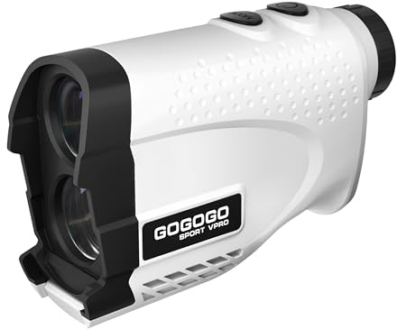 Gogogo Sport Vpro GS24 Golf & Hunting Laser Rangefinder, 7X Magnification, 1200 Yard Distance Measuring Range Finder with High-Precision Flag Pole Locking Vibration Function Slope Mode Continuous Scan
