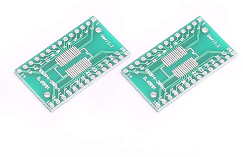 DEVMO 2 x SO28 SOP28 SSOP28 TSSOP28 SOIC28 auf DIP28 Pin Adapter Konverter PCB Transferplatine