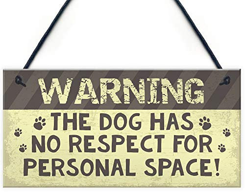 RED OCEAN Dog Sign For Home Beware Of The Dog Sign Funny Dog Gift Funny Pet Sign For Home