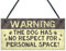 RED OCEAN Panneau humoristique avec inscription « Beware Of The Dog » pour la maison