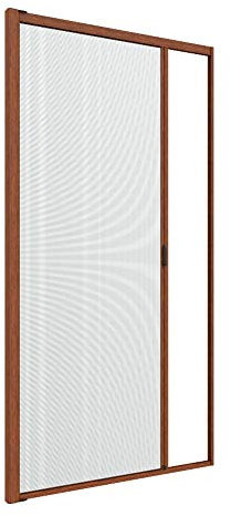 Zanzanet Zanzariera laterale orizzontale ultra sottile cassonetto 32mm su misura porta finestra scorrevole avvolgibile a molla antivento personalizzabile colori e reti Made in Italy Renolit Chiaro
