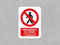 Señal de Prohibido el Paso a Toda Persona Ajena a la Urbanización | Medida 14,85x21cm | Señaletica en Material PVC 3 mm | Duradera y Económica