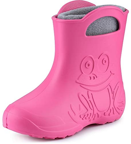 Ladeheid Stivali Bambino e Bambina in Eva LA-CA-03 (Rosa/Grigio, 34/35 EU)