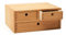 KIRIGEN Wooden Desktop Organizer Office Supplies Filing Tidy Storage Shelf Storage Cabinet Jewelry Organizer with 3 Drawers Natural