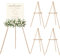 MEEDEN Chevalet en Bois pour Mariage: Trépied en Bois avec Deux Tailles Ajustables pour Panneau d’Affichage- 4 Pièces Chevalet Mariage pour Marque de Bienvennue