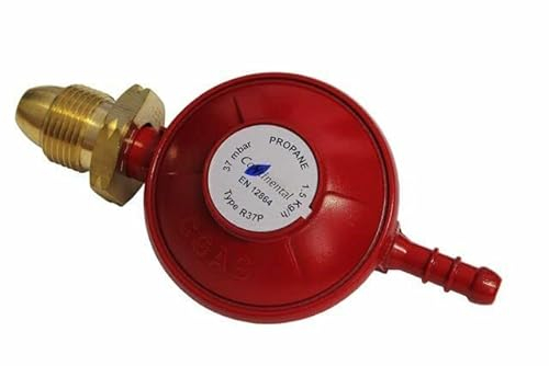 PROPANE REGULATOR | 37mBAR | 8mm | STANDARD SCREW TYPE FOR LPG CYLINDERS