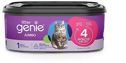Litter Genie Refill Bags | Jumbo 1-Pack | Up to 4 Months of Supply in 1 Cartridge | Ultimate Odor Control Cat Litter Bags