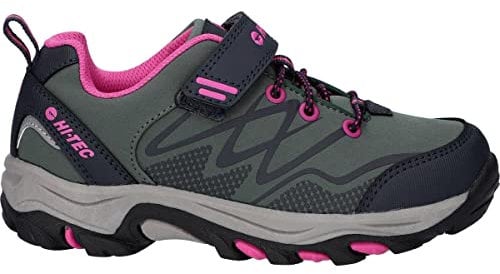 HI-TEC Blackout Low Boots Dark Forest/India Ink/Pink UK 12 Dark Forest/India
