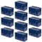 VENO 10 Pack Extra Large Moving Storage Bags with Zips, Heavy-Duty Organizer Tote, Moving Box Alternative, Packing Supplies, Clothes Storage Bin, Tag Pocket for Label, Water-Resistant (Blue, 10 Pack)