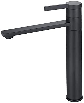 INEX EUROPA Robinet de lavabo gris - gris métallique - Avec 5 ans de garantie XL en acier inoxydable EDSS 22822 XL installation facile économie d'eau haute pression réglable