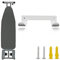Wall-Mounted Ironing Board Hanger - Silver Ironing Board Holder Organizer for Laundry Rooms - Space-Saving Wall Rack with Hanging Shelf Hanger