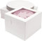 Miluoou 40pcs Cake Boxes with Cake Boards (20 Boxes & 20 Boards), 10x10x8 Inches White Bakery Box with Window, Large Baking Boxes, Square Cake Box for Multi-Layer Cakes, Cake Decorating Supplies