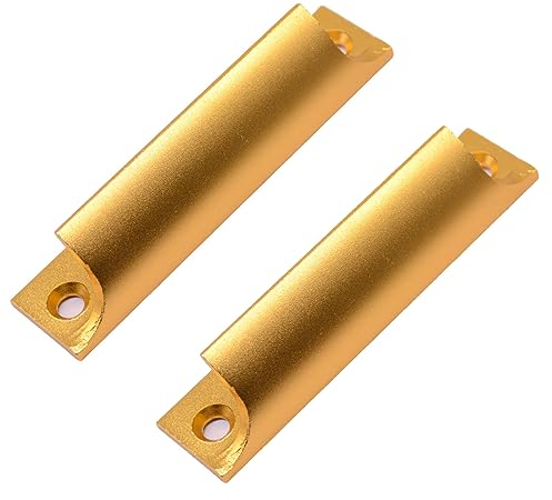 Tadipri Maniglia In Lega Di Alluminio, 2 Pezzi Maniglia Per Porta Scorrevole, Maniglia Porta Interna, Maniglie Per Mobili Da Cucina, Adatto Per Porte Scorrevoli, Porte In Legno(Oro)