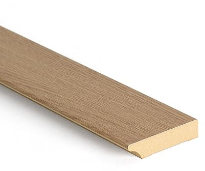 Bildershop-24 Battiscopa per pannelli da parete Dekowa in rovere naturale, 230 x 8 x 1,8 cm