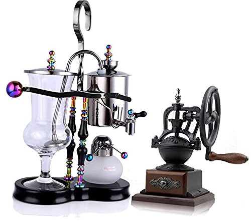Family Balance Siphon/Syphon Vacuum Coffee Makers Filter Coffee Machines,Black