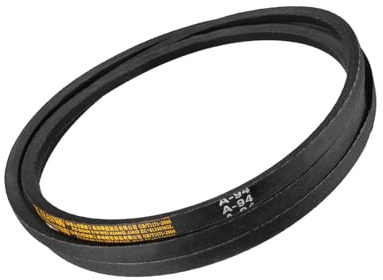 Kozelo A94 Keilriemen - [94 Länge x 8mm Dicke x 13mm Breite] A-Sektion Industrie-Antriebsriemen für den Einsatz in der Kraftübertragung, Gummi, Schwarz, 40 Grad