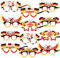 HOWAF 12 Stk Deutschland Fußball Partybrille, Deutschland Flagge Brillen Deutschland EM Fußball Papierbrille Fußball EM Foto Requisiten für ans der deutschen Nationalmannschaft EM Deko