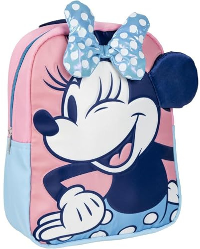 CERDA GROUP CERDÁ LIFE'S LITTLE MOMENTS Unisex Kinder Applikationen Kinderrucksack Minnie, Rosa