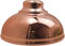 LEDSone Moderner, industrieller, einfach zu montierender, geschwungener Lampenschirm aus Metall für Wand- und Tischlampen-Hängeanhänger mit kostenloser Reduzierplatte 29cm (Rose Gold)